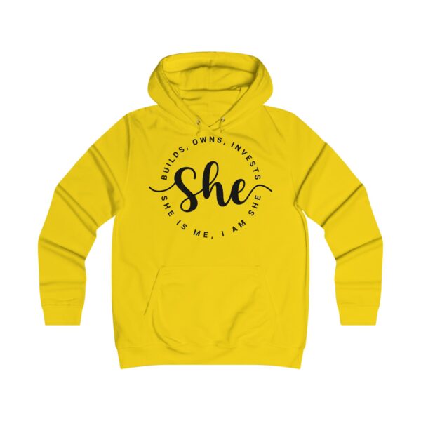 "She" College Hoodie - Image 3