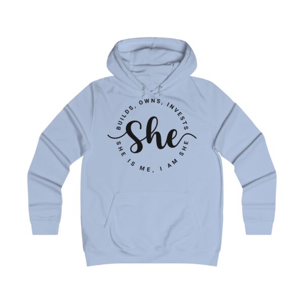 "She" College Hoodie - Image 5