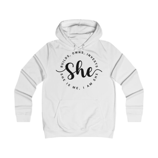 "She" College Hoodie