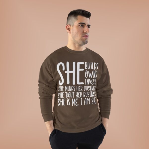 SHE - Unisex EcoSmart® Crewneck Sweatshirt - Image 8