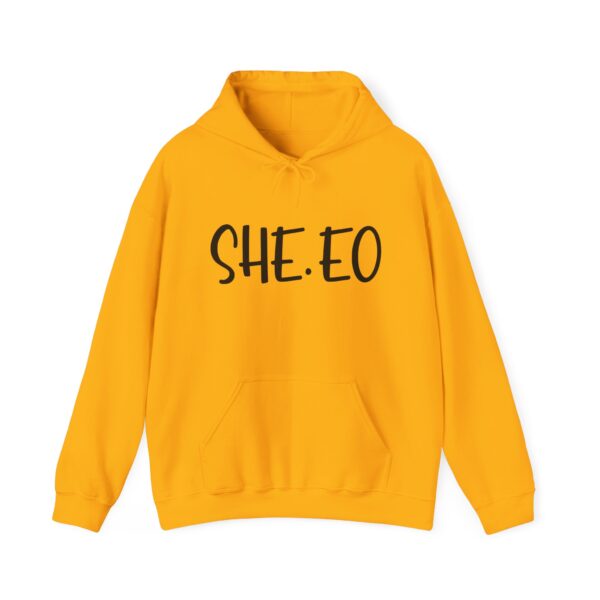 She.EO Unisex Heavy Blend Hooded Sweatshirt - Empowerment Apparel - Image 2