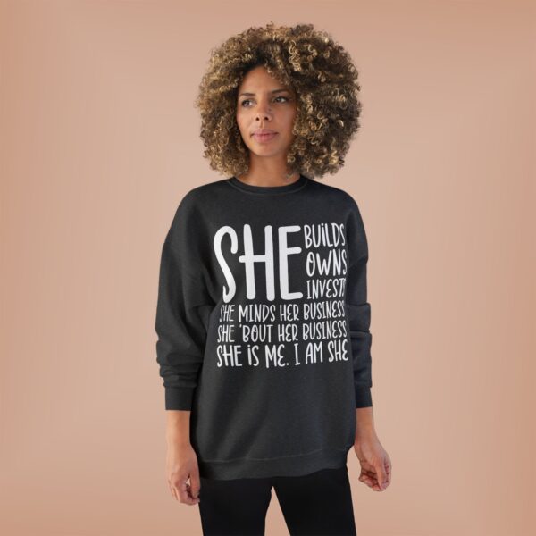 SHE - Unisex EcoSmart® Crewneck Sweatshirt - Image 3