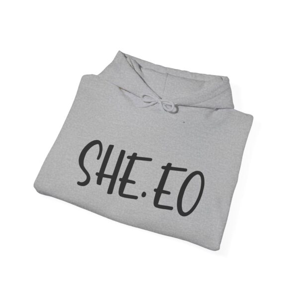 She.EO Unisex Heavy Blend Hooded Sweatshirt - Empowerment Apparel - Image 12